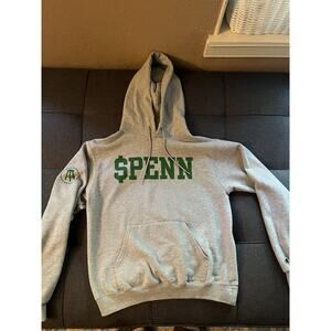 Champion Men’s $PENN Barstool Sports Pullover Hoodie Gray/Green Size M
